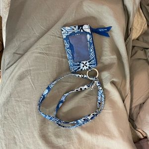 Vera Bradley wristlet with lanyard